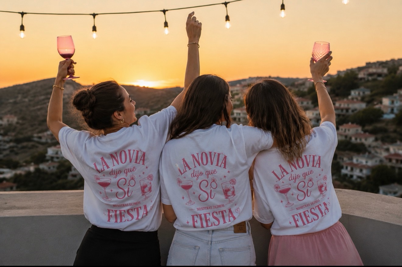 Camisetas personalizadas con diseño para despedida de soltera
