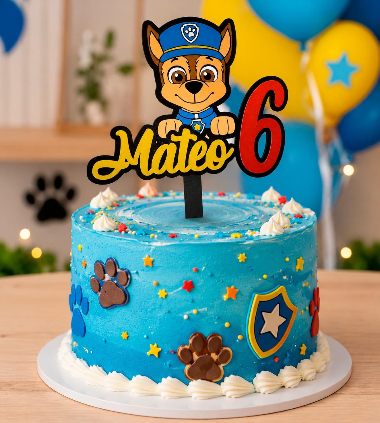 Topper para tarta personalizado infantil