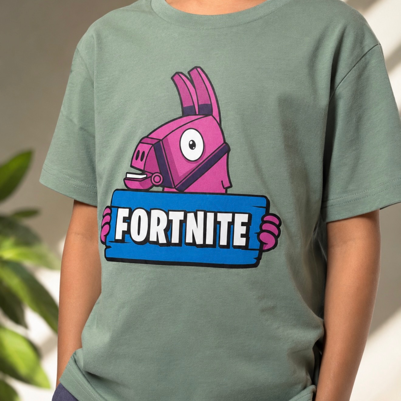 Camiseta Fortnite infantil con estampado gamer