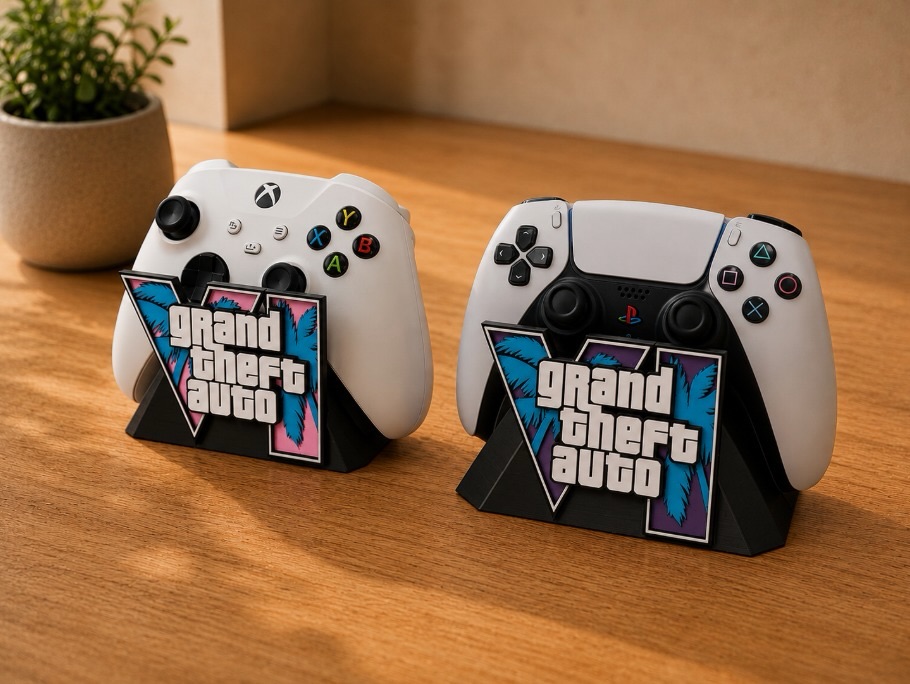 Soporte para mandos con diseño Grand Theft Auto